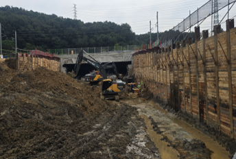 PFDA 자립식 흙막이 시공완료 사진 1